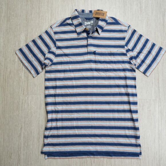 Duluth Mens Polo Shirt Size S Blue Ridge Relaxed NEW Short Sleeve Pullover - Picture 1 of 5